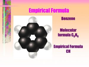 Empirical Formula of a Benzene Molecule